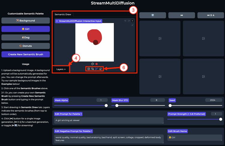 StreamMultiDiffusion：这个AI工具可能改变AI绘画生成格局，随手画草图 即可生成图像。